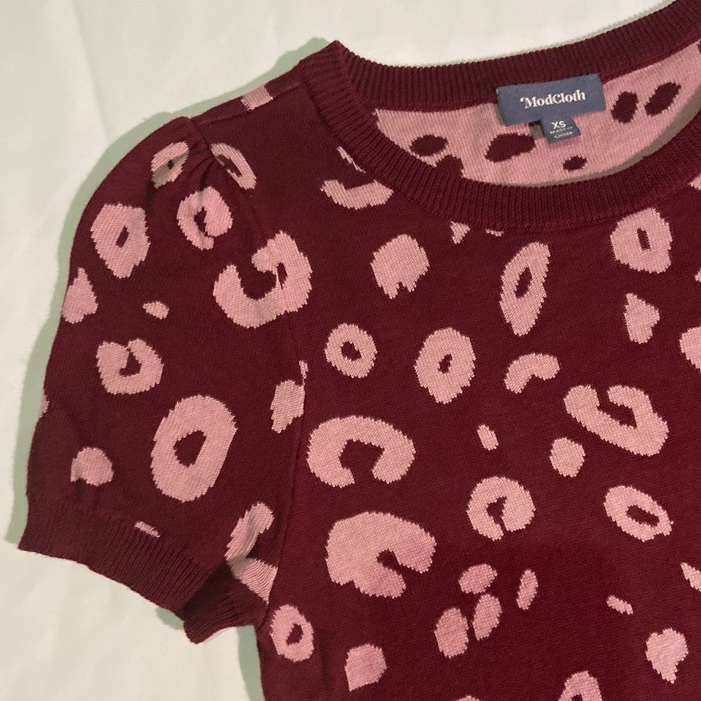 ModCloth Charm School Leopard Sweater - Picture 3 of 8